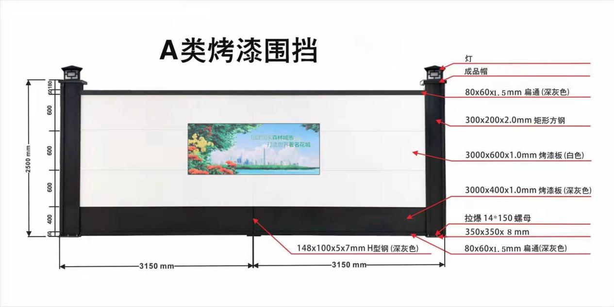 A类工地围挡围挡加工定做